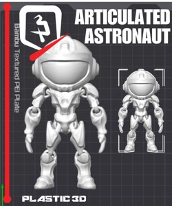 ARTICULATED ASTRONAUT PRINT IN PLACE