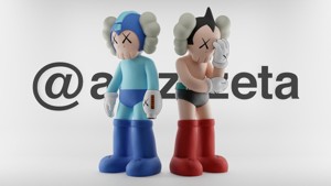 Kaws Astroboy x Megaman Textured