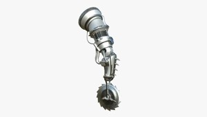 Robotic Arm A02 Bright Steel - Character Design SciFi