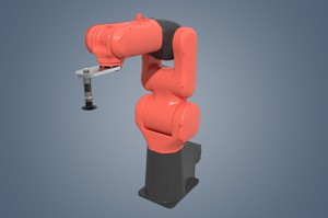 industrial robot arm Low-poly 3D model