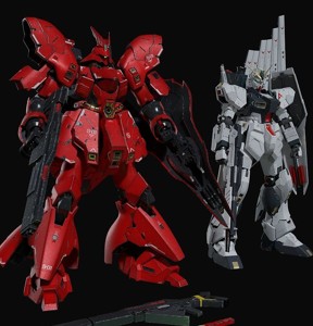Nu gundam and Sazabi collection