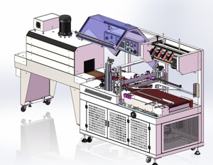 industrial 3D model Shrink film packaging machine