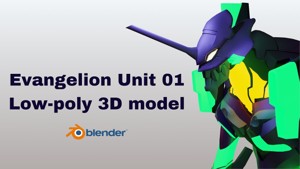 Evangelion Unit 01 - Lowpoly 3D Model