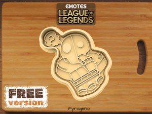 Cortador de Biscoito Emote Blitzcrank League of Legends