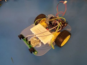 ECE111 Bump Bot Base/Motor Posts Demo