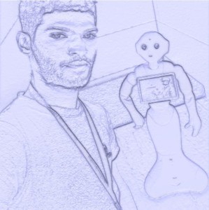 lithophane 3D Print me and pepper Robot