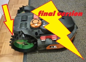 Worx Landroid Robot S500 i Upgrade 2. Back Wheels 2.4 Tire 70mm / FINAL