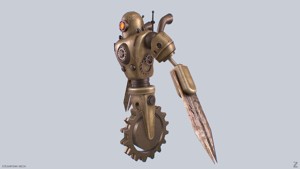 Steampunk mech
