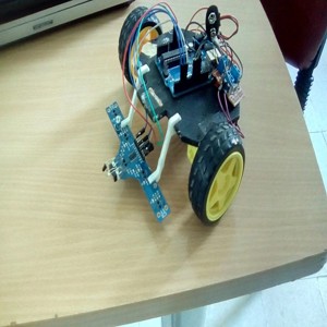 5 channel line follower mount