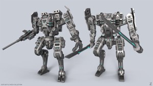 Sci fi Battle Mech collection