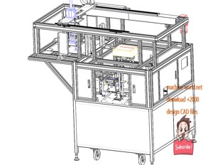 industrial 3D model Carton folding machine