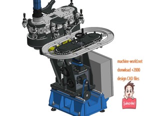industrial 3D model Product transfer machine
