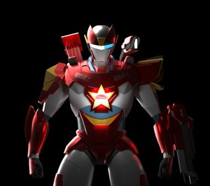 Red Bot Model Character