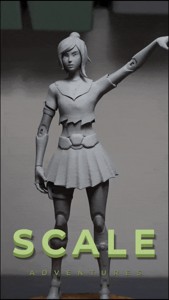CYBERPUNK SCHOOL GIRL - LEANING STANCE / PRESUPPORTED FILE