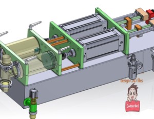 industrial 3D model manual filling mechanism