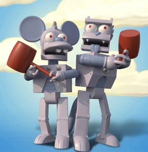 TOMY AND DALY ROBOTS