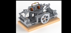 2 CYLINDER HORIZONTAL STEAM ENGINE OF THE MONITOR TYPE