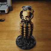 OCTOBOT, ARTICULATED OCTOPUS ROBOT WITH CUTE ADORABILIS PILOT, PRINT-IN-PLACE FLEXI