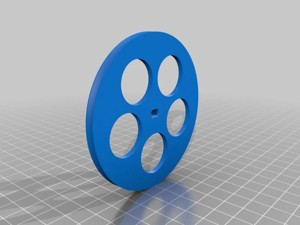 3D printed wheel from an O'ring. Stepper 28BYJ-48 compatible