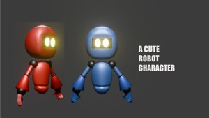 Cute Robot 3d model