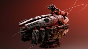 ETERNAL DYNASTY STATIS TROOP TRANSPORT - SCI FI WARGAME PROXY MINIATURE