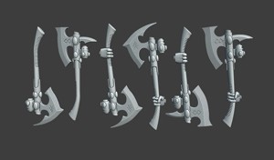 Space Elf Axes for Big Boy Spirit RObot