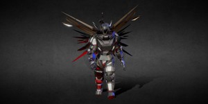 Flying robot Animated