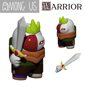 AMONG US - WARRIOR WITH SWORD