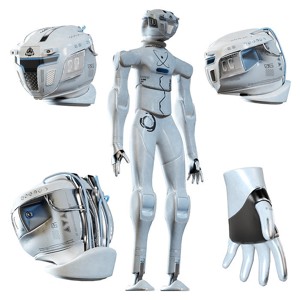 Futuristic Humanoid Robot