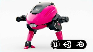 MILITARY BOT B-6000 Rigged for Unreal Engine - Unity - MIXAMO