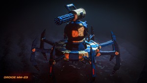 ROBOT DROID -LOW POLY REALISTIC-