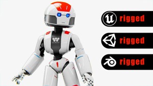 TOY BOT  Rigged for Unreal Engine - Unity - MIXAMO 