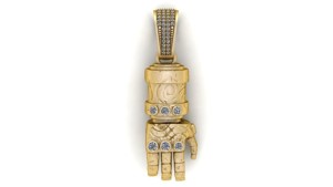 ROBOT HAND PENDANT 3D PRINTABLE MODEL