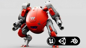 MILITARY BOT M-200 Rigged for Unreal Engine - Unity - MIXAMO