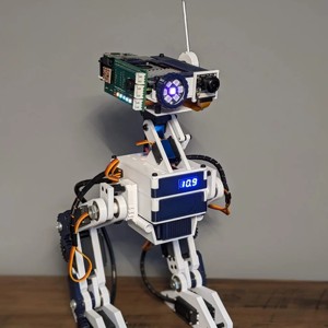 Bipedal Companion Robot (Open Source, 3D Printable)
