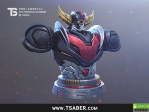 Anime Mech Bust