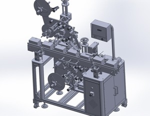 industrial 3D model Box labeling machine