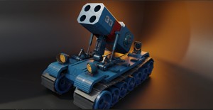 Stylized Mecha Tank - 2
