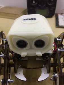 HELMET for the VENNOM robot adaptable to the HC-SR04 sensor