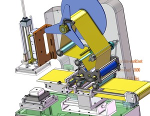 industrial 3D model High precision labeling machine