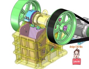 industrial 3D model Jaw crusher
