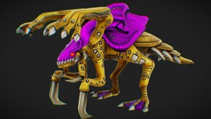 Alien Flea Monster Insect Creature Golden Bug Zergling