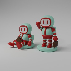 ASTROSKY TABLETOP ROBOT MINIATURE ART TOY