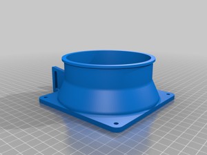 120mm to 4" Exhaust Fan Shroud for Grow Tents