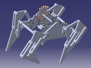 Four Legs Walking Machine