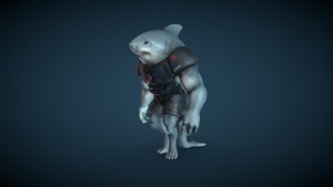 CYBER SHARK MODEL PRINTIBLE