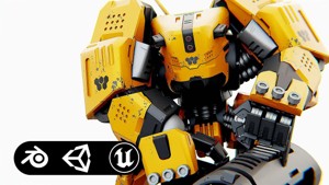 BIOMECH BOT Rigged for Unreal Engine - Unity - MIXAMO