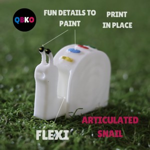 FLEXI SNAIL. STL FILE FOR 3D PRINTING (PRINT IN PLACE).