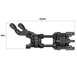 Transformers Concept Art Megatron add on for Bazooka
