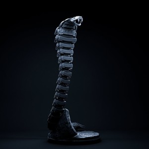 Cobra mecha robot 32mm scale pre-supported snake